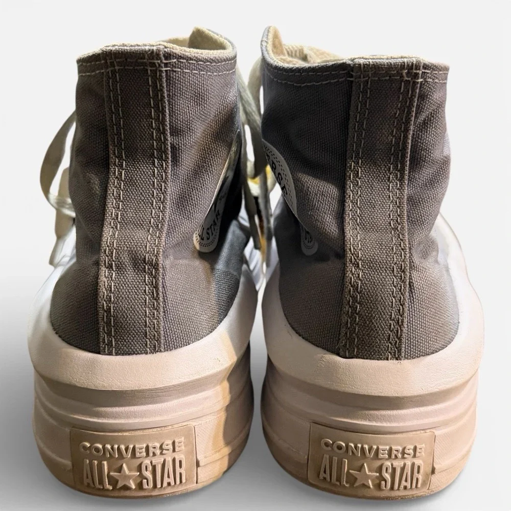 Converse Chuck Taylor All Star High Top Gray Canvas Sneakers‎ Size 7 - Picture 6 of 11